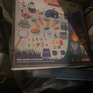 Camping Adventure Play Set - Blue and Orange